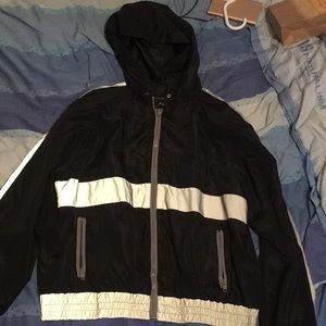 Rue 21 Reflective windbreaker/rain jacket